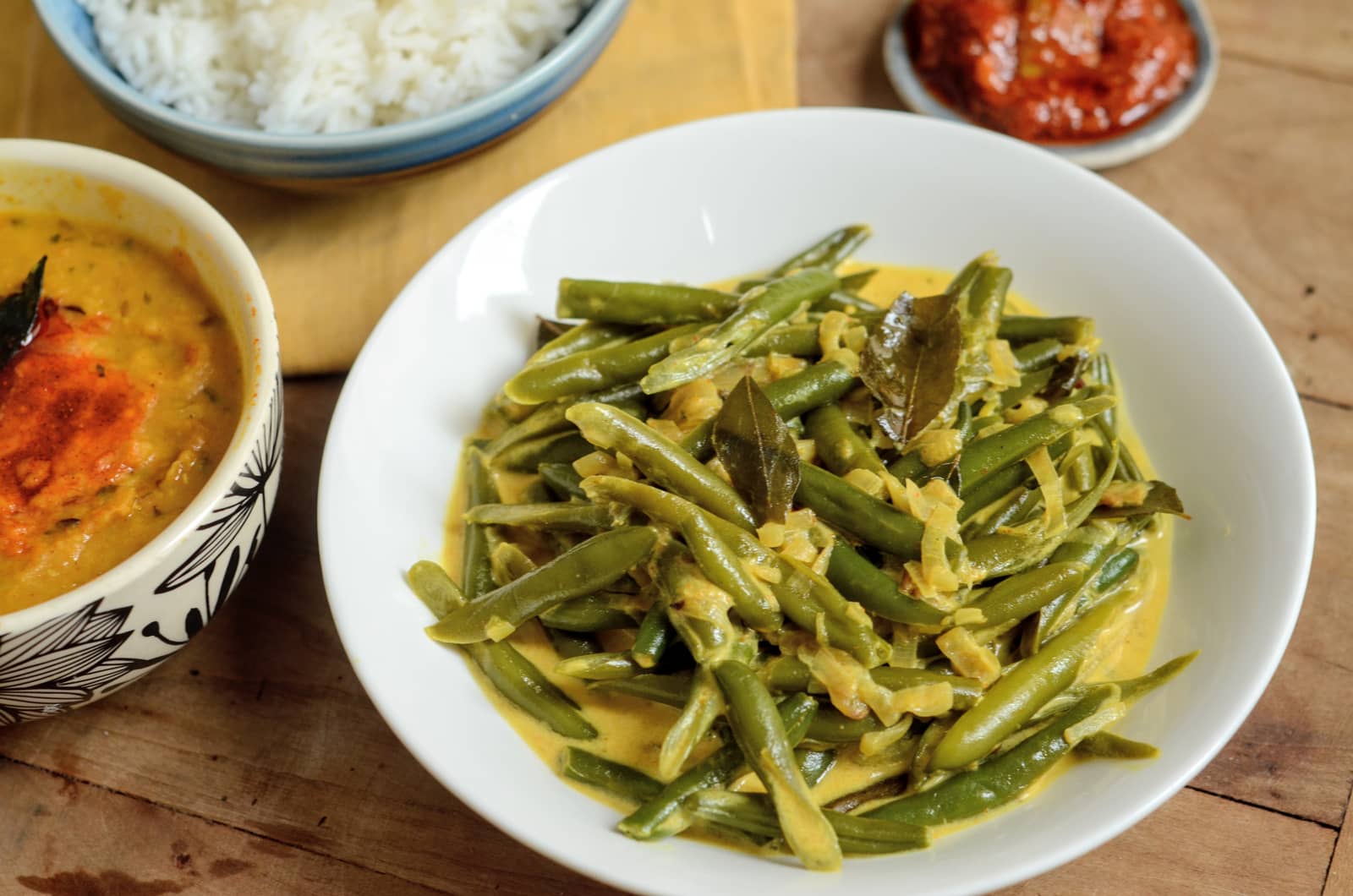 Bōṁci kariya - Curry de haricots verts du Sri Lanka (recette