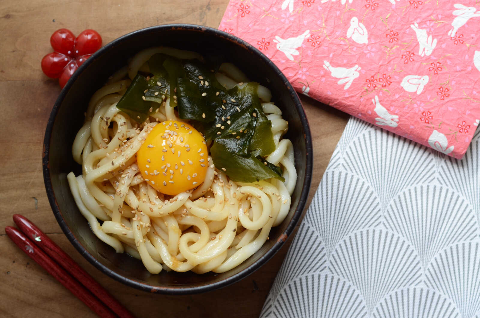 Nouilles udon maison (comme au Japon!) - Pich à la fraise