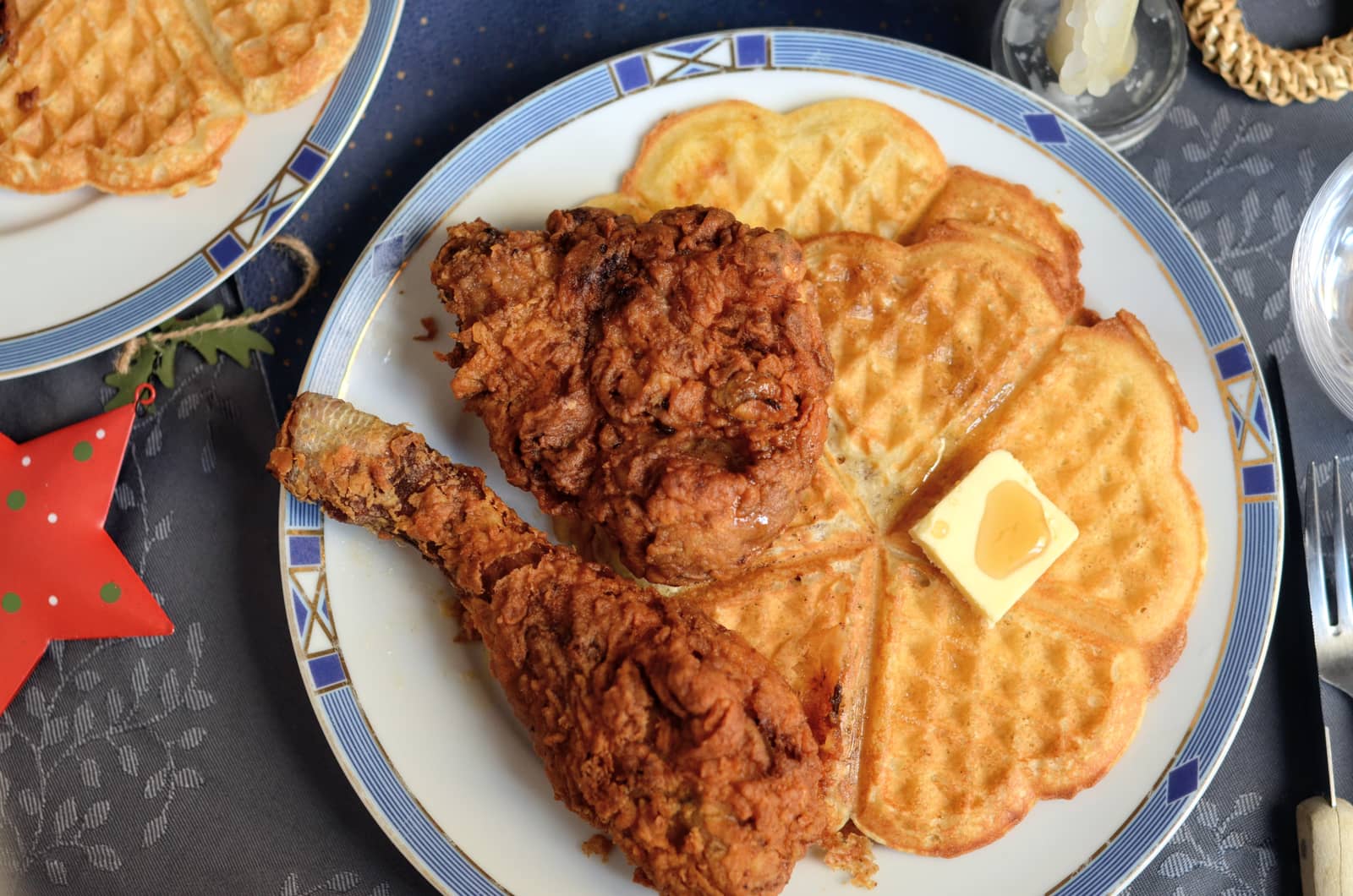 Chicken and waffles