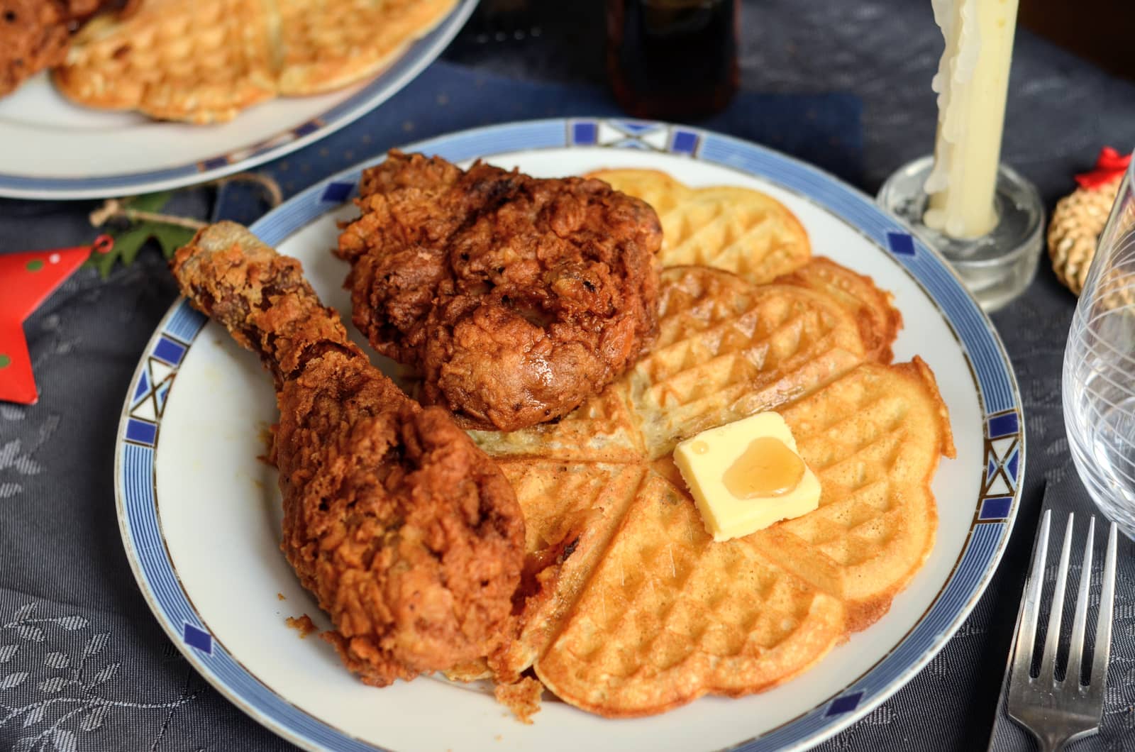 Chicken and waffles