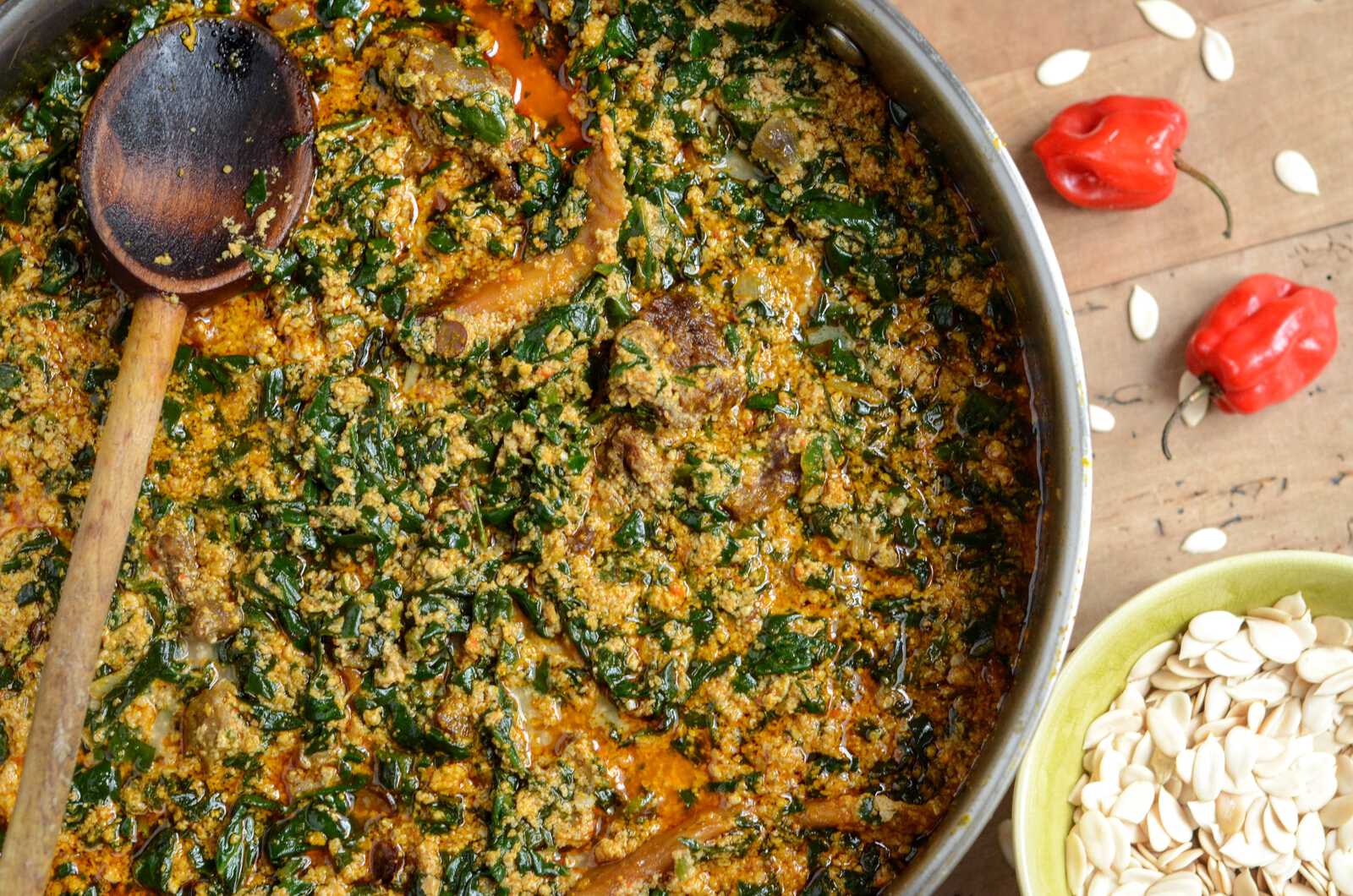 Egusi Soup Rago t De Boeuf Aux Graines Egusi Typiquement Nig rian Egusi Soup Rago t De Boeuf Aux Graines Egusi Typiquement Nig rian
