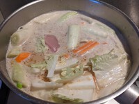 Illustration de la recette de Goma tōnyū nabe