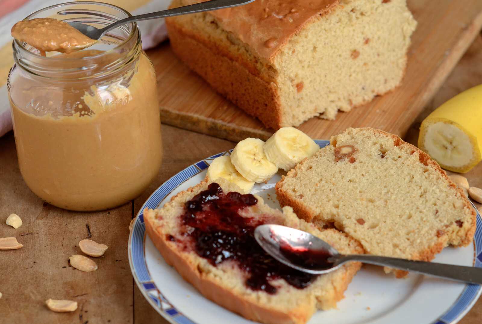 Peanut butter bread