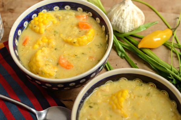 Trini corn soup